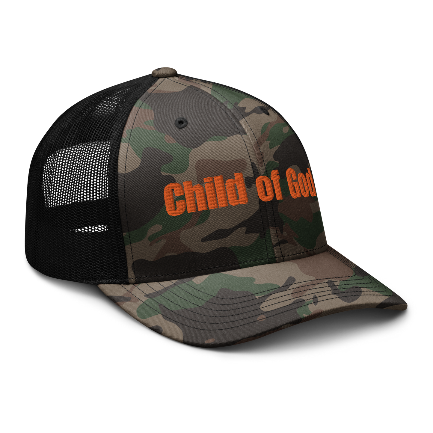 Camouflage trucker hat