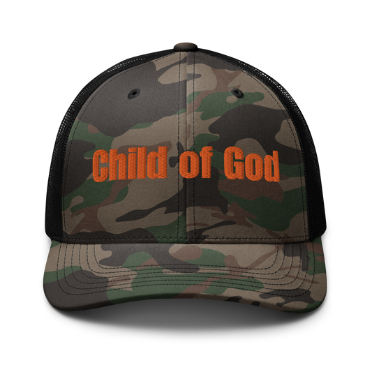 Camouflage trucker hat