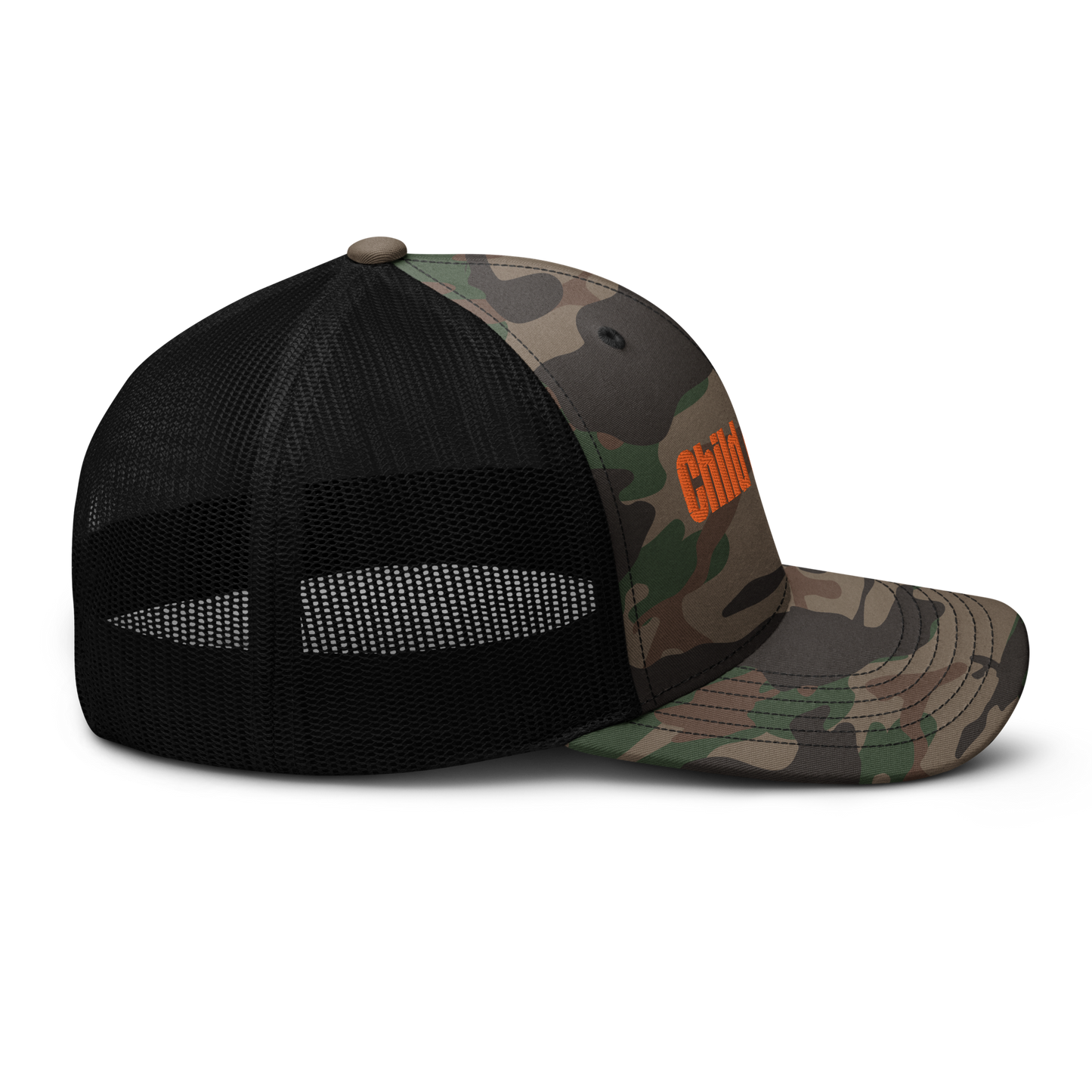 Camouflage trucker hat